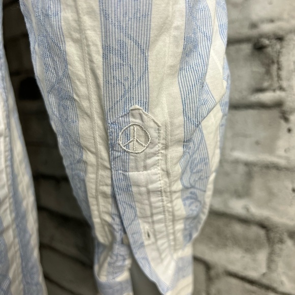 John Lennon by English Laundry Striped Design Button Down Shirt - Picture 6 of 8